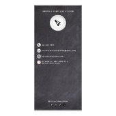 Menu tendance professionnel de nourriture sur tabl (Dos)