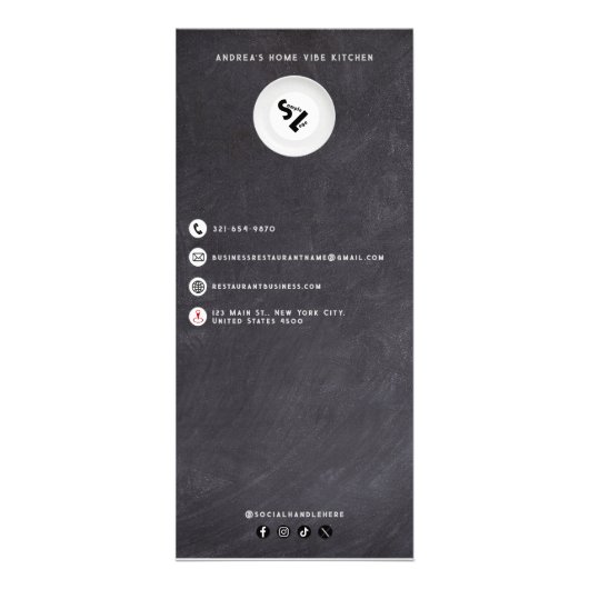 Menu tendance professionnel de nourriture sur tabl (Dos)