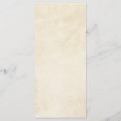 Menu Terracotta Automne quitte Boho Mariage de automne (Dos)