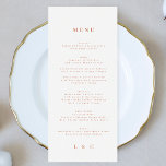 Menu Terracotta du désert mariage blanc<br><div class="desc">menu mince pour correspondre à la collection *si vous voulez plus d'options papier cette conception peut être transférée à un programme mince *ou pour plus d'aide contactez-moi</div>