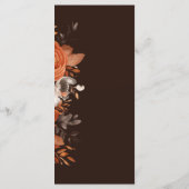 Menu Terracotta foncée et Mariage orange brûlé (Dos)
