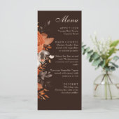 Menu Terracotta foncée et Mariage orange brûlé (Debout devant)