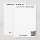 Menu Texte d'information et couleurs personnalisés du m (Devant / Derrière)