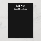Menu Texte et image personnalisés avec dégradé (Dos)