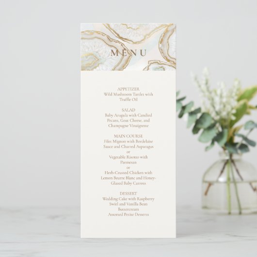 Menu Texture Agate (Debout devant)