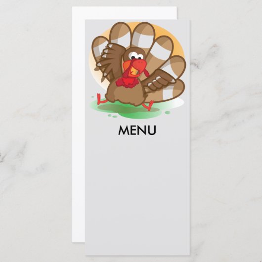 menu Thanksgiving (Voorkant / Achterkant)