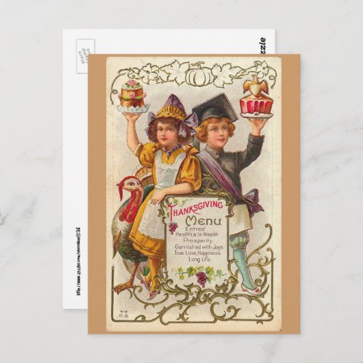 Menu  Thanksgiving (Voorkant / Achterkant)