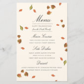 Menu Thanksgiving de l'automne (Devant)