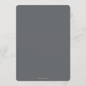 Menu Thanksgiving Floral Border Flat 3 Parcours (Dos)