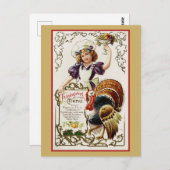 Menu  Thanksgiving Turkije (Voorkant / Achterkant)