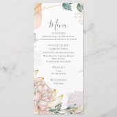 Menu The Aureate Frame Floral Greenery Wedding  (Devant)