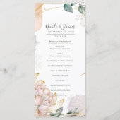 Menu The Aureate Frame Floral Greenery Wedding  (Devant)