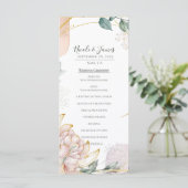 Menu The Aureate Frame Mauve Floral Greenery Wedding  (Debout devant)