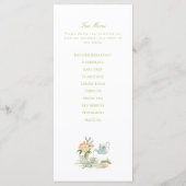 Menu Thé du Lapin de Printemps pour la future maman Bab (Dos)