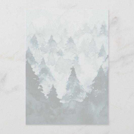 Menu Thème hiver Personnalisé Classique (Dos)