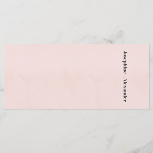 Menu Thème marbré rose et noir (Dos)