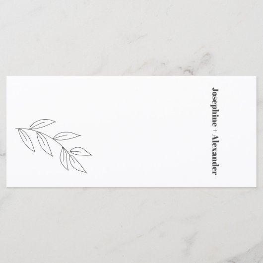 Menu Thème moderne minimal (Dos)