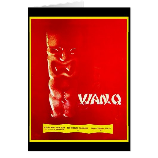 Menu Tiki vintage du milieu du siècle (Devant)