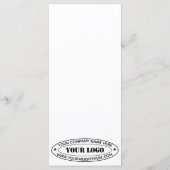 Menu Timbre d'entreprise du logo d'entreprise personnal (Dos)