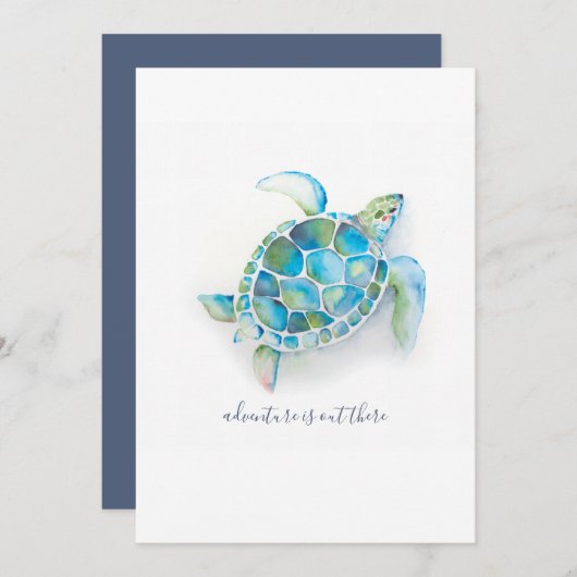 Menu Tortue de mer (Devant / Derrière)