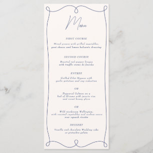 Menu Tourbillon minimaliste discrète