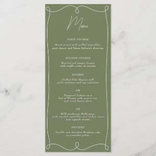 Menu Tourbillon minimaliste discrète