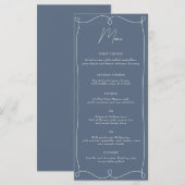 Menu Tourbillon minimaliste discrète (Devant / Derrière)