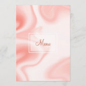 Menu Tourbillons de marbre doux rose-or (Dos)