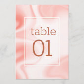 Menu Tourbillons rose-or & marbre blanc doux (Devant)