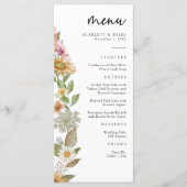 Menu Tournesol Élégant (Devant)