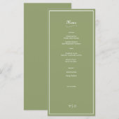 Menu Tout simplement élégant L'Herbe Tarragon avec fron (Devant / Derrière)