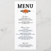 Menu Toutes les hirondelles Eve Halloween Rose Plaque p (Devant)