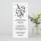 Menu Traditionnel Tattoo Mariage Rock Heart Food (Debout devant)