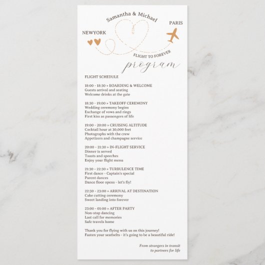 Menu Travel Theme Wedding Reception Dinner (Dos)