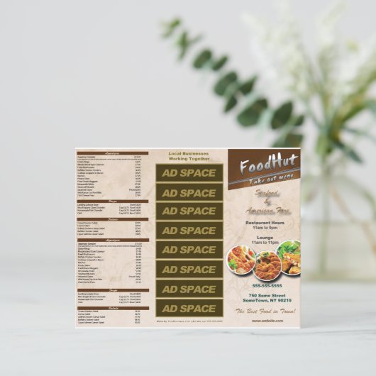 Menu Triple Restaurant (Debout devant)