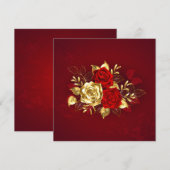 Menu Trois Roses de bijoux (Devant / Derrière)