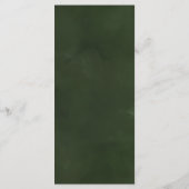 Menu Tropical Foliage Mariage Gold & Green (Dos)