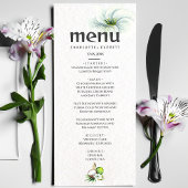 Menu Tropical Hawaiian Coconut Lime mariage