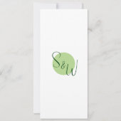 Menu Tropical Moderne - Carte Plate (Dos)