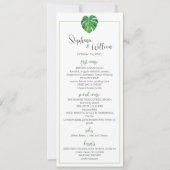 Menu Tropical Moderne - Carte Plate (Devant)