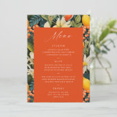 Menu Tropical Orange Paradise (Debout devant)