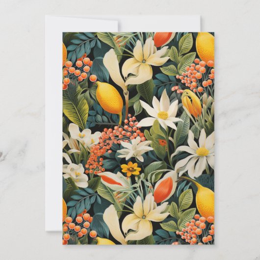 Menu Tropical Orange Paradise (Dos)