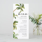 Menu Tropical Palm Trees (Debout devant)