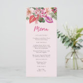 Menu Tropical Rose (Debout devant)