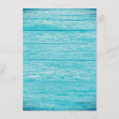 Menu Tropisch kerstZee Life Blue Boards (Achterkant)