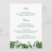 Menu Tropisch palm Leaf (Voorkant)