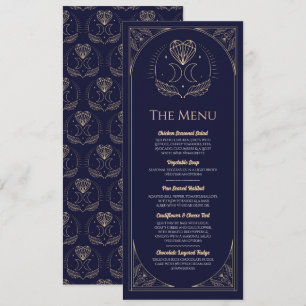 Menu Trouwen Tarot Maan Hart Receptie Party Kaart