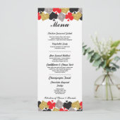 Menu Trouwreceptie Las Vegas Casino Kaart (Staand voorkant)