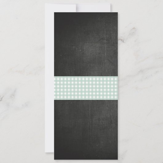 Menu Trouwreceptie Rivierkreeft Kooklobbig Strand Kaart (Achterkant)