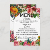 Menu  tuin (volledig aanpasbaar) kaart (Voorkant / Achterkant)